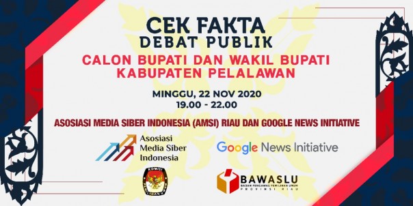AMSI Riau Gelar Cek Fakta Debat Pilkada Pelalawan