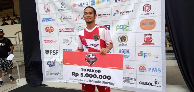 Febri Jamil Top Scorer di Turnamen Sepaknola Antar Wartawan se Indonesia di Solo