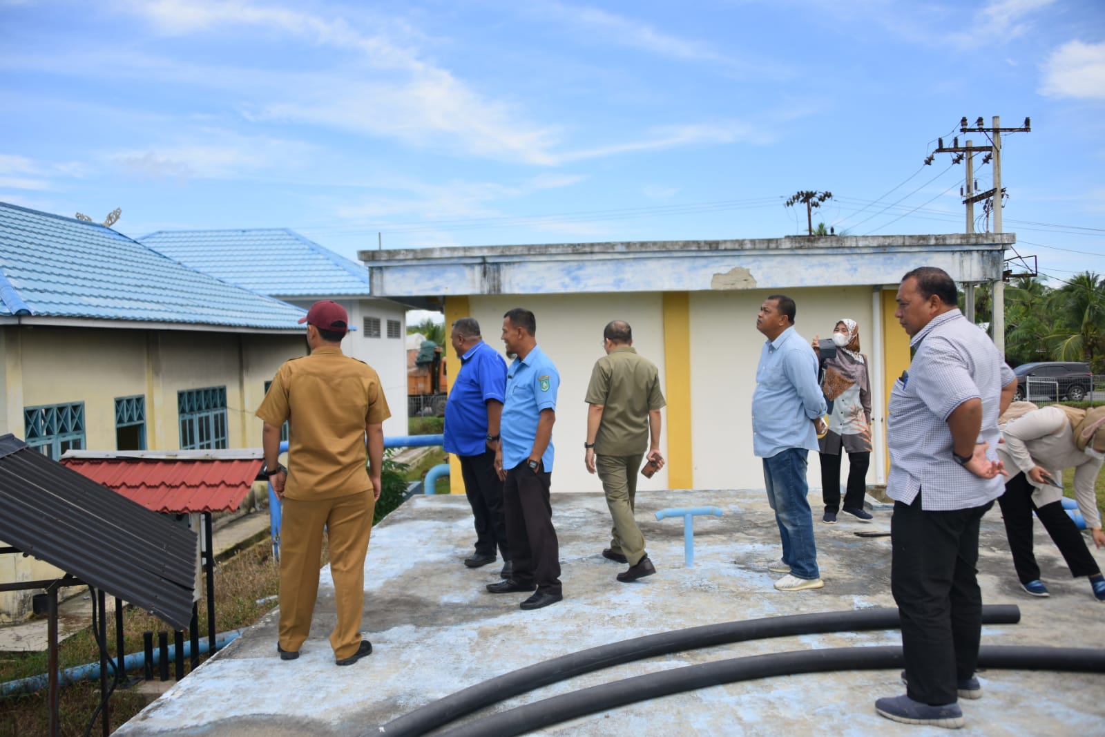 Komisi II DPRD Bengkalis Tinjau Lokasi Perumda Air Minum Tirta Terubuk di Siak Kecil