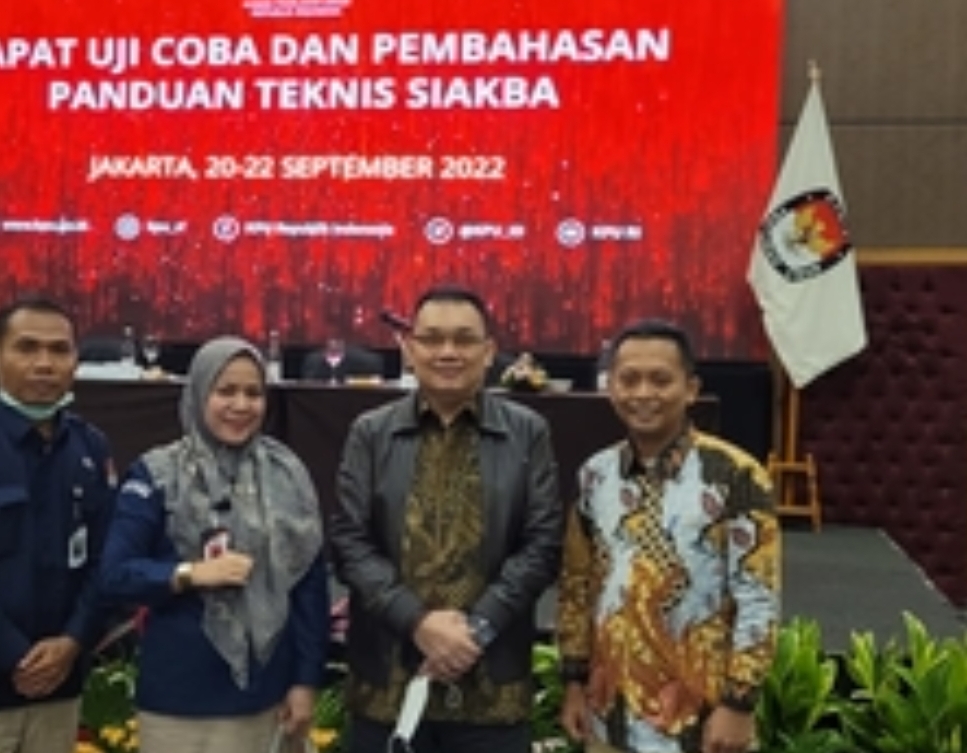 Wujudkan Digitalisasi Pemilu, KPU Riau Ikuti Rapat Uji Coba SIAKBA