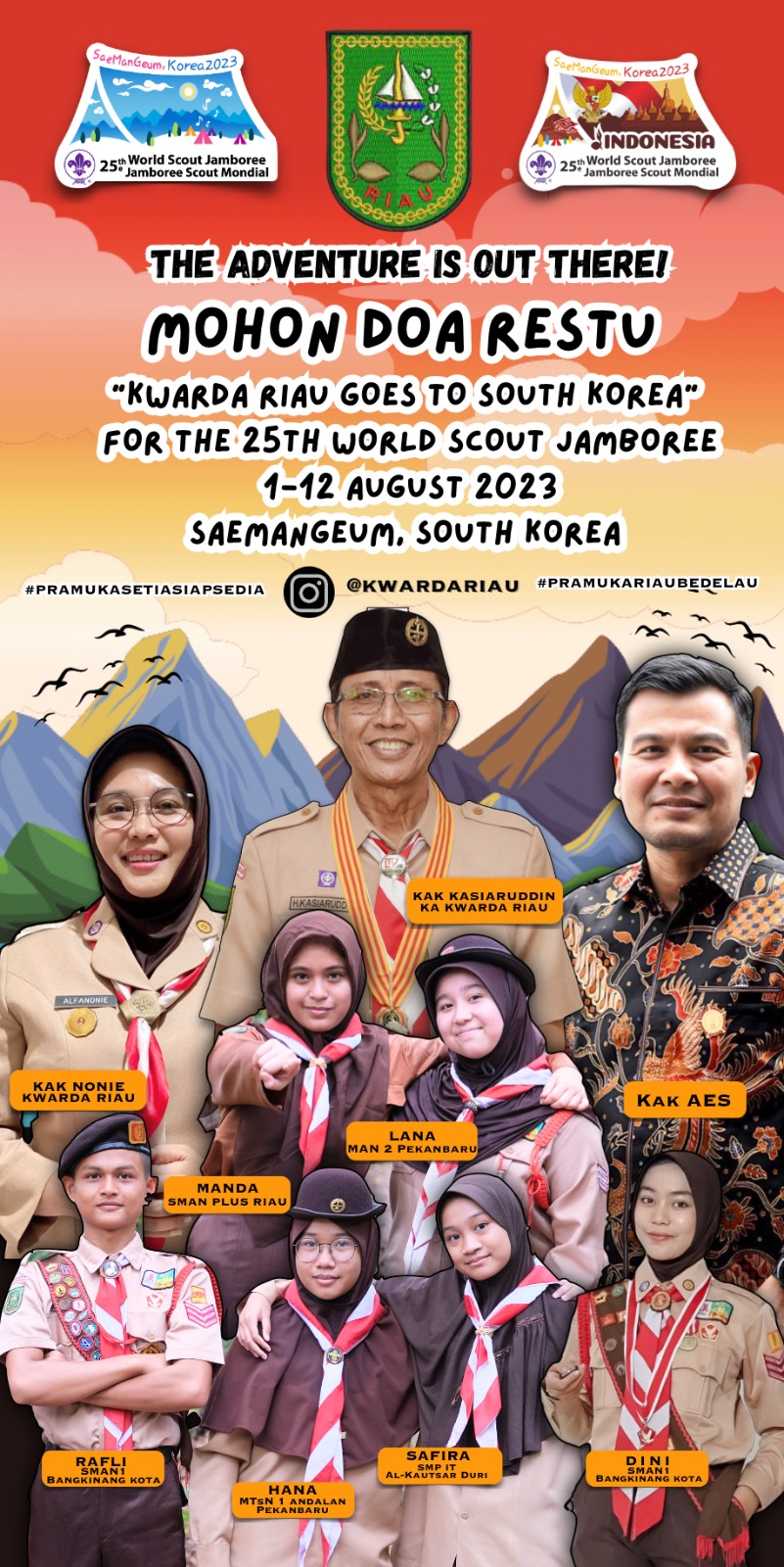 Kwarda Riau Bersiap Menuju Jambore Pramuka Dunia di Korea Selatan